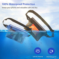 joesport ltd Waterproof Pouch Bag, Underwater Case Dry Bag with Adjustable Waist