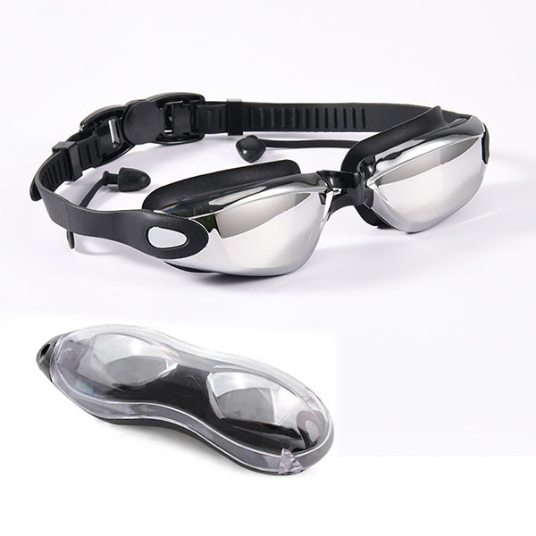 adjust strap Swimming Googles Waterproof with Anti Fog Uv Protection Nose Clip