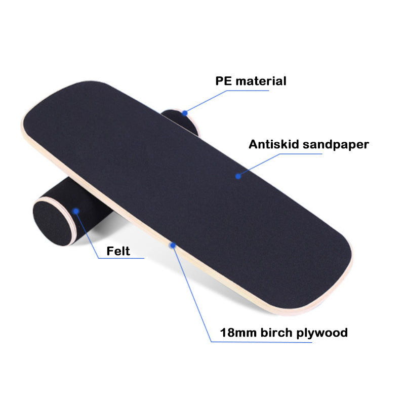 JOESPORT LTD Balance Board Trainer, Smooth Surface and Thick TPE Covered Roller